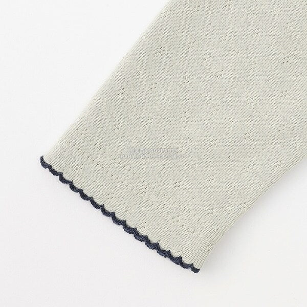 日本童裝 Ly# mine 字團網眼長袖上衣 100-150cm 女童款 秋季 TOPS