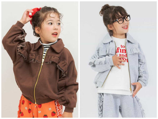 日本童裝 BREEZE 荷葉邊外套 80-140cm 女童款 秋季 OUTERWEAR