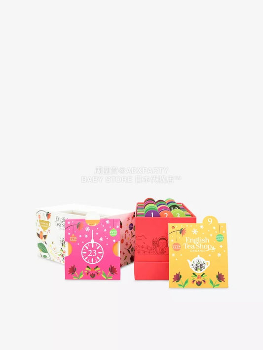 英美直送 ENGLISH TEA SHOP Organic tea festive blends茶包聖誕倒數日曆 大人款 聖誕快樂特輯 聖誕倒數日曆 不參與$900免運 滿$900可加$25免運 Christmas Advent Calendars 2025