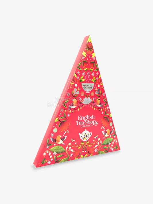英美直送 ENGLISH TEA SHOP Organic tea triangle茶包聖誕倒數日曆 大人款 聖誕快樂特輯 聖誕倒數日曆 不參與$900免運 滿$900可加$25免運 Christmas Advent Calendars 2025