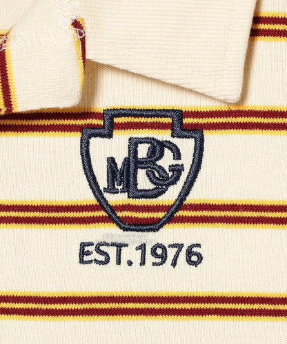 日本童裝 B:MING by BEAMS 條紋翻領上衣 100-130cm 男童款 秋冬季 TOPS