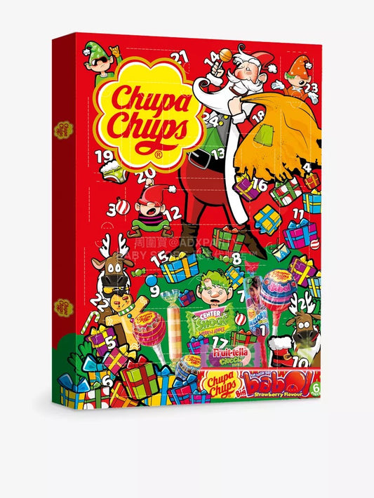 英美直送 CHUPA CHUPS Chupa Chups糖果聖誕倒數日曆 大人款/兒童款 聖誕快樂特輯 聖誕倒數日曆 不參與$900免運 滿$900可加$25免運 Christmas Advent Calendars 2025