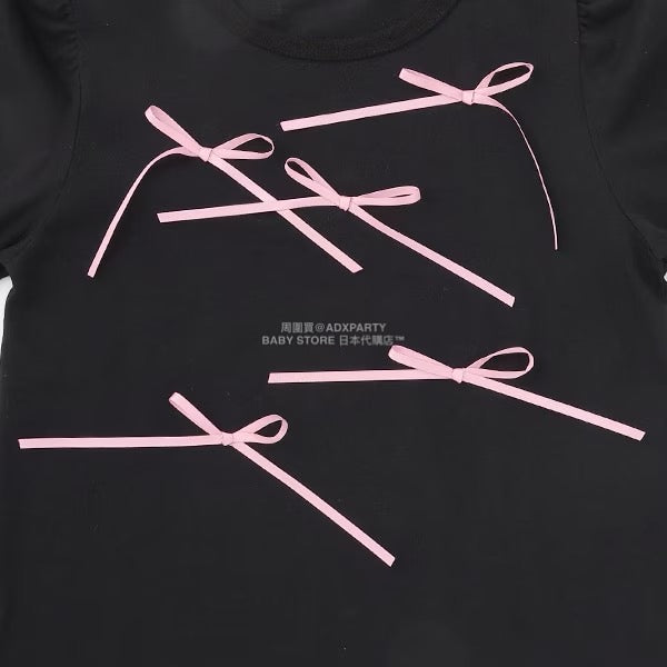 日本童裝 Ly# mine [柔軟棉] 蝴蝶結長袖上衣 100-150cm 女童款 秋季 TOPS