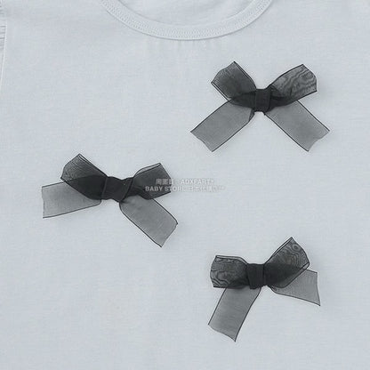 日本童裝 Ly# mine [柔軟棉] 蝴蝶結長袖上衣 100-150cm 女童款 秋季 TOPS