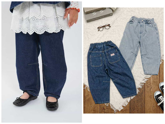 日本童裝 BREEZE 弧形牛仔褲 80-140cm 女童款 秋季 PANTS