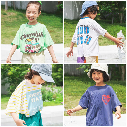 日本童裝 BREEZE 接觸冷感 防UV 夏日印花上衣 80-140cm 男童款/女童款 夏季 TOPS