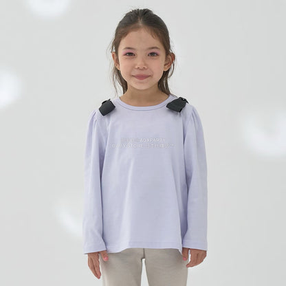 日本童裝 Ly# mine [柔軟棉] 蝴蝶結長袖上衣 100-150cm 女童款 秋季 TOPS