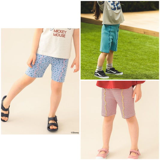 日本童裝 BE#AMS mini  五分長緊身褲 80-130cm 男童款/女童款 夏季 PANTS