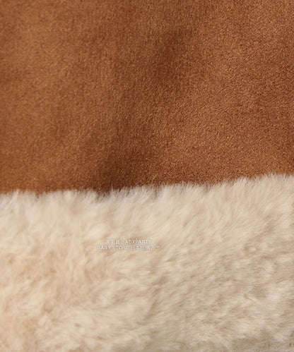 日本童裝 B:MING by BEAMS 斗篷領人造羊皮大褸 110-150cm 女童款 秋冬季 (適合寒冷天氣、溫度低天氣及落雪）OUTERWEAR 