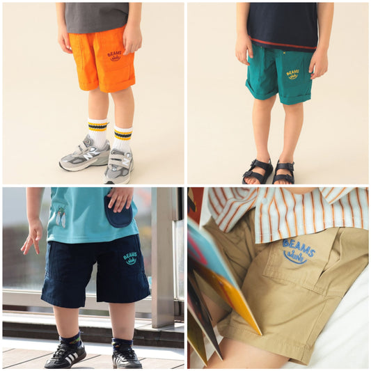 日本童裝 BE#AMS mini 微笑logo短褲 90-140cm 男童款/女童款 夏季 PANTS