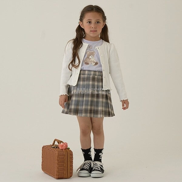 日本童裝 Ly# mine 宮廷肩袖薄外套 100-150cm 女童款 秋季 OUTERWEAR 聖誕紅/新年紅