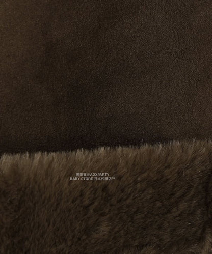 日本童裝 B:MING by BEAMS 斗篷領人造羊皮大褸 110-150cm 女童款 秋冬季 (適合寒冷天氣、溫度低天氣及落雪）OUTERWEAR 