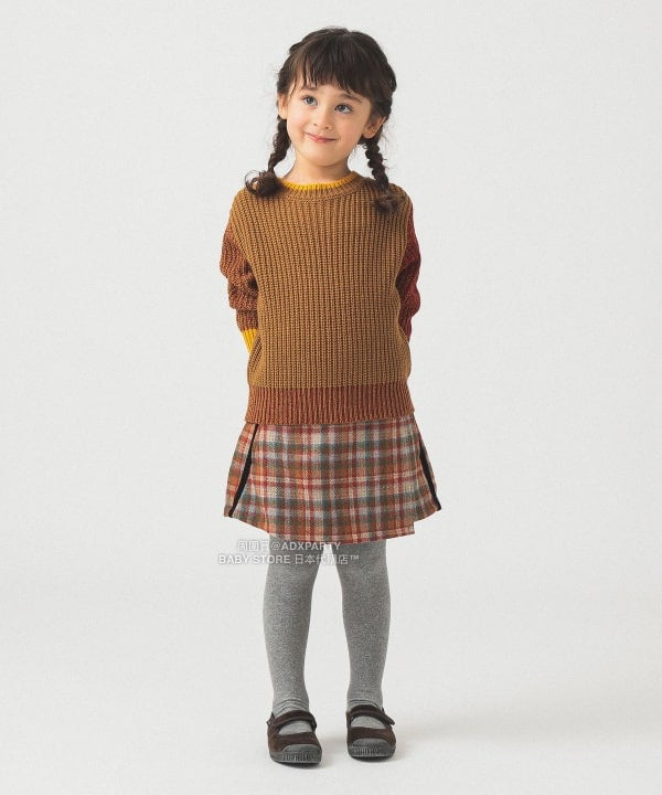 日本童裝 B:MING by BEAMS 毛呢格仔裙褲 100-140cm 男童款/女童款 秋冬季 PANTS