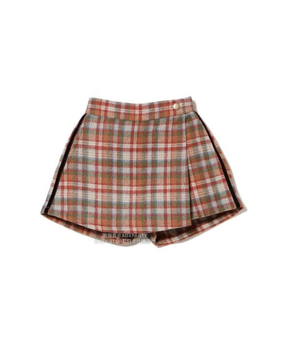 日本童裝 B:MING by BEAMS 毛呢格仔裙褲 100-140cm 男童款/女童款 秋冬季 PANTS