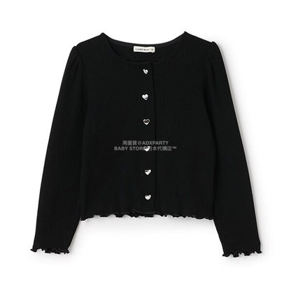 日本童裝 Ly# mine 宮廷肩袖薄外套 100-150cm 女童款 秋季 OUTERWEAR 聖誕紅/新年紅