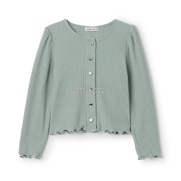 日本童裝 Ly# mine 宮廷肩袖薄外套 100-150cm 女童款 秋季 OUTERWEAR 聖誕紅/新年紅