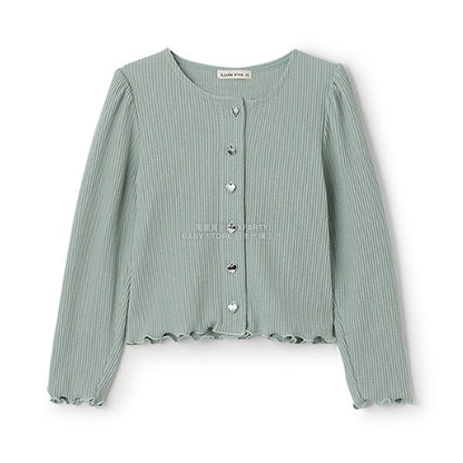 日本童裝 Ly# mine 宮廷肩袖薄外套 100-150cm 女童款 秋季 OUTERWEAR 聖誕紅/新年紅