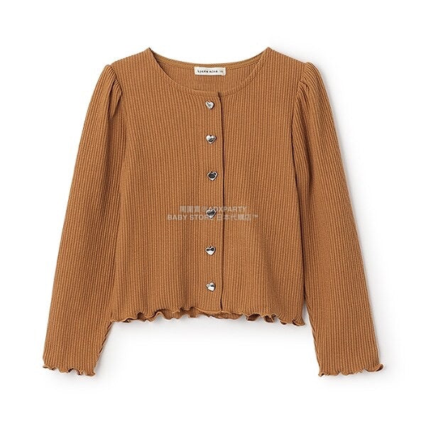 日本童裝 Ly# mine 宮廷肩袖薄外套 100-150cm 女童款 秋季 OUTERWEAR 聖誕紅/新年紅