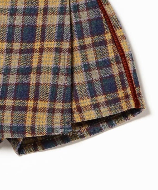 日本童裝 B:MING by BEAMS 毛呢格仔裙褲 100-140cm 男童款/女童款 秋冬季 PANTS