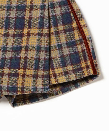 日本童裝 B:MING by BEAMS 毛呢格仔裙褲 100-140cm 男童款/女童款 秋冬季 PANTS