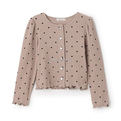 日本童裝 Ly# mine 宮廷肩袖薄外套 100-150cm 女童款 秋季 OUTERWEAR 聖誕紅/新年紅