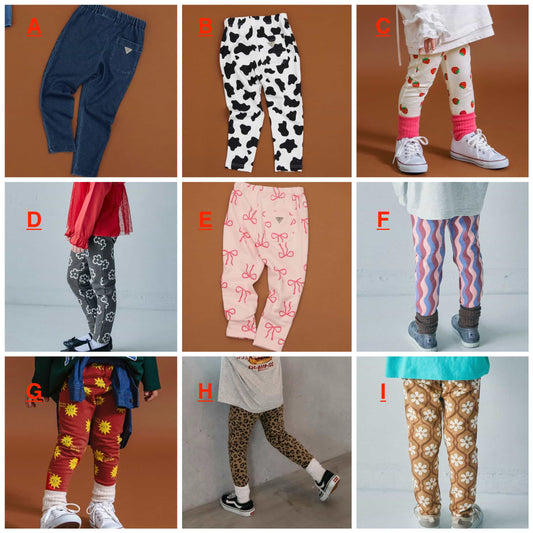 日本童裝 BREEZE 全印花緊身長褲 70-130cm 初生嬰兒 男童款/女童款 秋季 PANTS