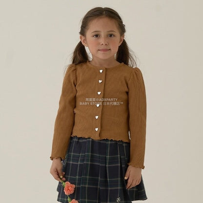 日本童裝 Ly# mine 宮廷肩袖薄外套 100-150cm 女童款 秋季 OUTERWEAR 聖誕紅/新年紅