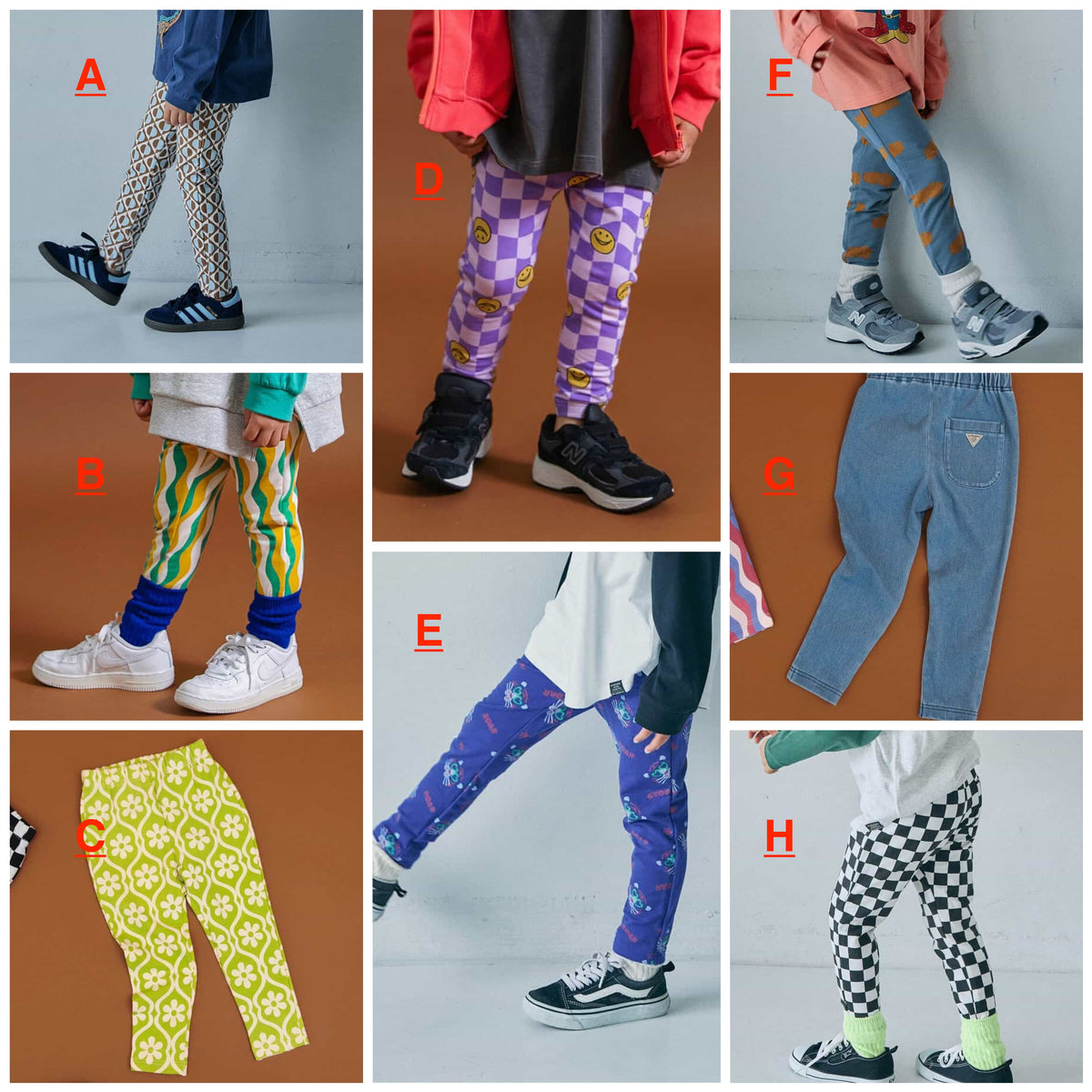 日本童裝 BREEZE 全印花緊身長褲 70-130cm 初生嬰兒 男童款/女童款 秋季 PANTS