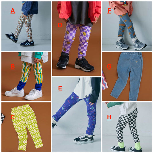 日本童裝 BREEZE 全印花緊身長褲 70-130cm 初生嬰兒 男童款/女童款 秋季 PANTS