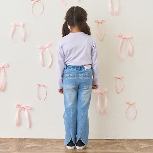 日本童裝 Ly# mine [柔軟棉] 吊帶背心&簡約上衣兩件套裝 100-150cm 女童款 秋季 TOPS