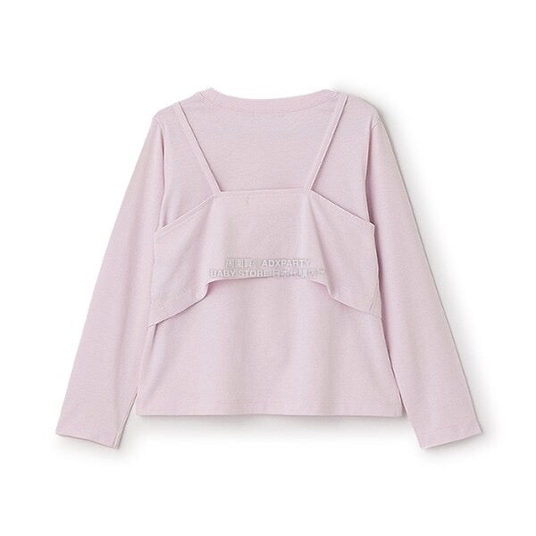 日本童裝 Ly# mine [柔軟棉] 吊帶背心&簡約上衣兩件套裝 100-150cm 女童款 秋季 TOPS