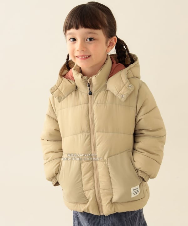 日本童裝 BEAMS mini 機能棉連帽外套 90-150cm 男童款/女童款 秋冬季   (適合香港平均溫度、寒冷天氣、溫度低天氣）OUTERWEAR 