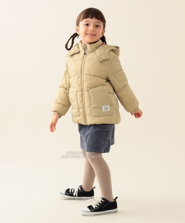 日本童裝 BEAMS mini 機能棉連帽外套 90-150cm 男童款/女童款 秋冬季   (適合香港平均溫度、寒冷天氣、溫度低天氣）OUTERWEAR 