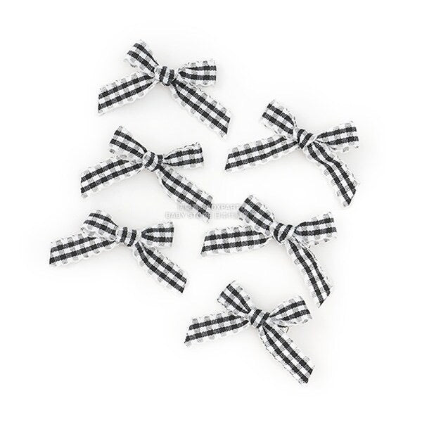 日本直送 Lycee mine 格紋絲帶髮夾6件套 手飾/髮飾系列