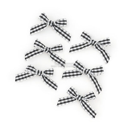 日本直送 Lycee mine 格紋絲帶髮夾6件套 手飾/髮飾系列