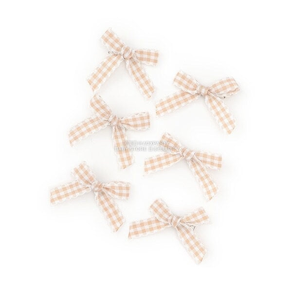 日本直送 Lycee mine 格紋絲帶髮夾6件套 手飾/髮飾系列