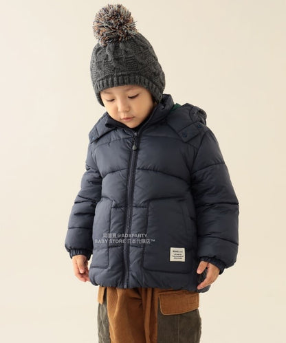 日本童裝 BEAMS mini 機能棉連帽外套 90-150cm 男童款/女童款 秋冬季   (適合香港平均溫度、寒冷天氣、溫度低天氣）OUTERWEAR 
