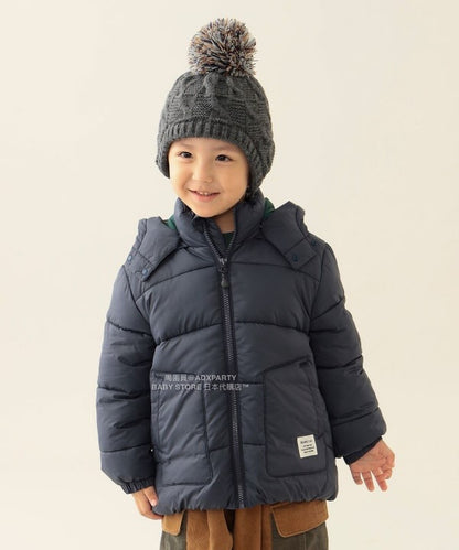 日本童裝 BEAMS mini 機能棉連帽外套 90-150cm 男童款/女童款 秋冬季   (適合香港平均溫度、寒冷天氣、溫度低天氣）OUTERWEAR 