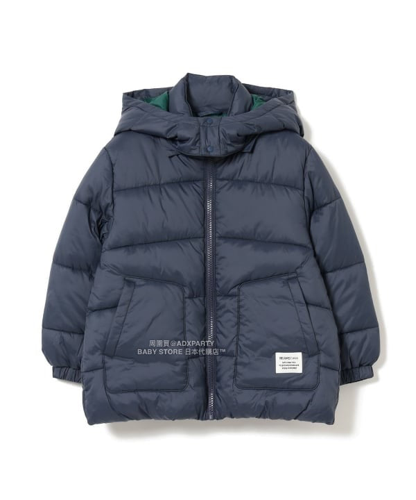 日本童裝 BEAMS mini 機能棉連帽外套 90-150cm 男童款/女童款 秋冬季   (適合香港平均溫度、寒冷天氣、溫度低天氣）OUTERWEAR 