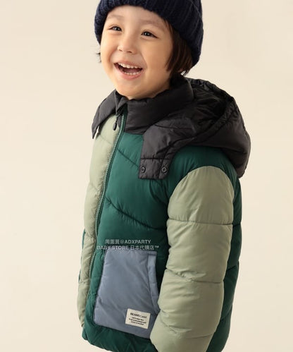 日本童裝 BEAMS mini 機能棉連帽外套 90-150cm 男童款/女童款 秋冬季   (適合香港平均溫度、寒冷天氣、溫度低天氣）OUTERWEAR 
