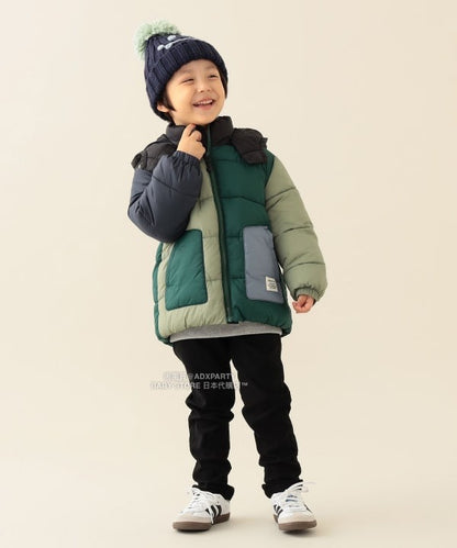 日本童裝 BEAMS mini 機能棉連帽外套 90-150cm 男童款/女童款 秋冬季   (適合香港平均溫度、寒冷天氣、溫度低天氣）OUTERWEAR 