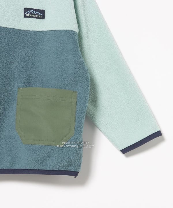 日本童裝 BEAMS mini 抓毛山系口袋上衣 90-150cm 男童款/女童款 秋冬季 TOPS