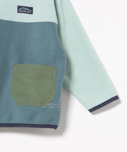 日本童裝 BEAMS mini 抓毛山系口袋上衣 90-150cm 男童款/女童款 秋冬季 TOPS