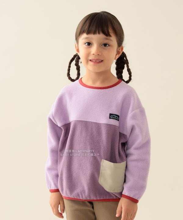 日本童裝 BEAMS mini 抓毛山系口袋上衣 90-150cm 男童款/女童款 秋冬季 TOPS