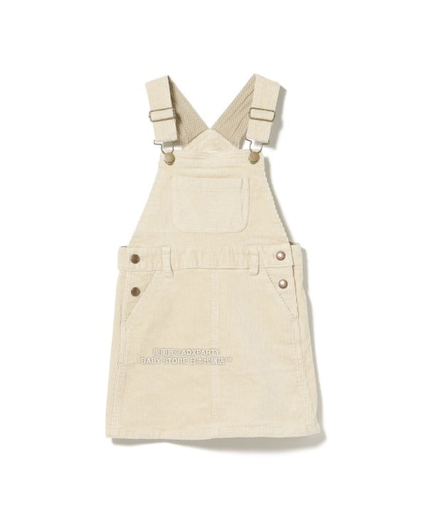日本童裝 BEAMS mini 燈芯絨吊帶連身裙 90-140cm 女童款 秋冬季 DRESSES