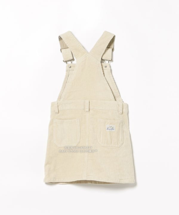 日本童裝 BEAMS mini 燈芯絨吊帶連身裙 90-140cm 女童款 秋冬季 DRESSES