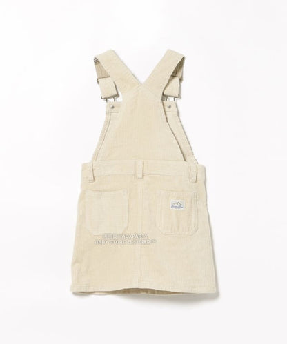 日本童裝 BEAMS mini 燈芯絨吊帶連身裙 90-140cm 女童款 秋冬季 DRESSES