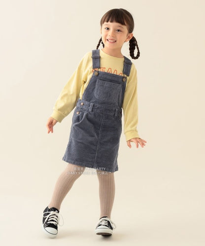 日本童裝 BEAMS mini 燈芯絨吊帶連身裙 90-140cm 女童款 秋冬季 DRESSES