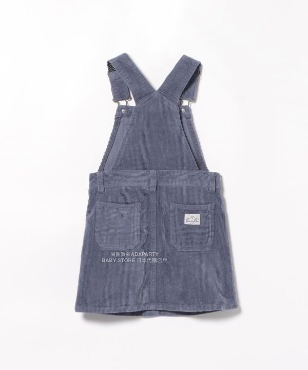 日本童裝 BEAMS mini 燈芯絨吊帶連身裙 90-140cm 女童款 秋冬季 DRESSES