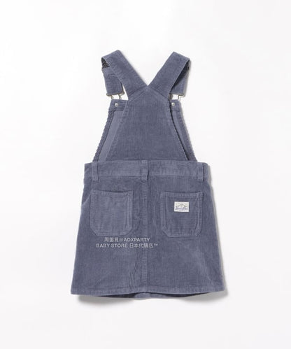 日本童裝 BEAMS mini 燈芯絨吊帶連身裙 90-140cm 女童款 秋冬季 DRESSES